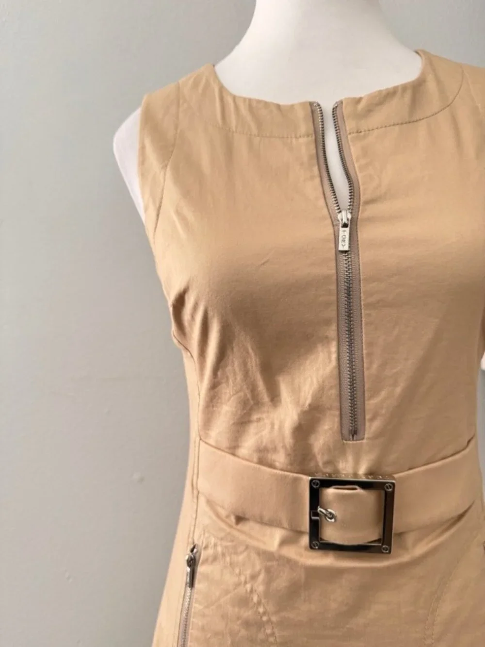 Tory Burch  Alice Khaki Belted Dress size 2